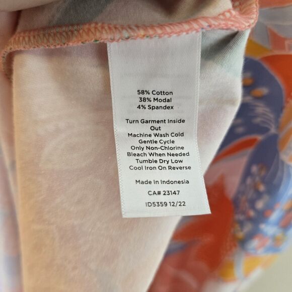 Talbots Women's 2X Jersey Maxi Dress Marvelous Floral Multicolor Stretch NWT - Picture 7 of 8